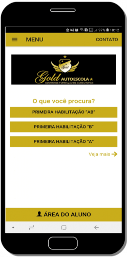 Baixe agora o aplicativo Gold Autoescola Baixe agora o aplicativo Gold Autoescola